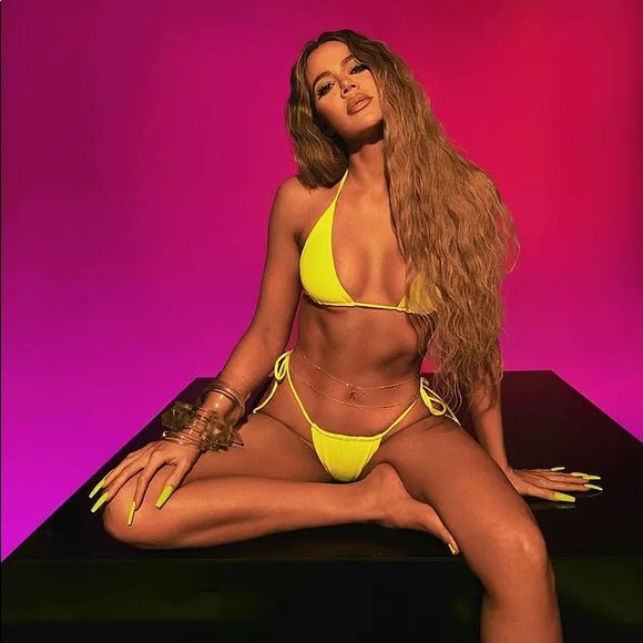 Good American Neon Tiny Ties Triangle - Picture 2 of 4